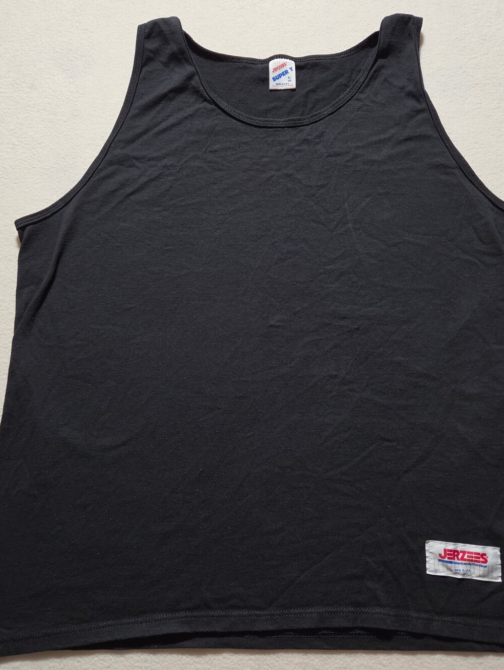 Jerzees Black Tank Top Super T XL 46 Made in USA